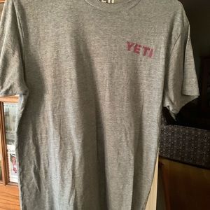 Yeti size medium gray Tshirt